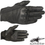Alpinestars Mustang V2 Leather Road Gloves (Black)