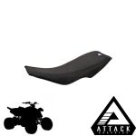 Attack Graphics Gripper Seat Covers ATV (Black)