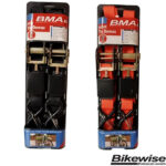 Bikewise Soft Loop & Keep Ratchet Tie-Downs 25mm (2pc)