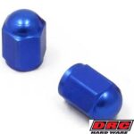 DRC Aluminium Air Valve Caps Blue - CLEAROUT