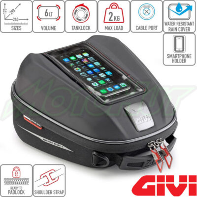 Givi ST611+ Tanklock Tank Bag (6L)
