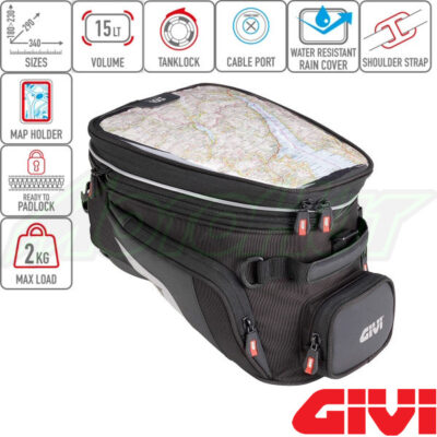 Givi XS320Y Honda/Kawasaki/Triumph Specific Adv Tanklock Tank Bag (15L)