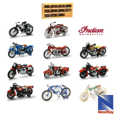 NewRay 1:32 Scale D/C Indian Bike Collection Set