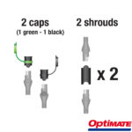 Optimate O-10 SAE Replacement Caps