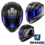 Shark D-Skwal 3 2024 Full Face Helmets (Sizler Matte Black/ Anthracite/ Blue)