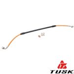 Tusk Rear Steel Braided Brake Lines Orange (European)