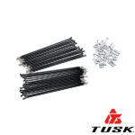 Tusk Black Motorcycle Spoke Kits - Rear